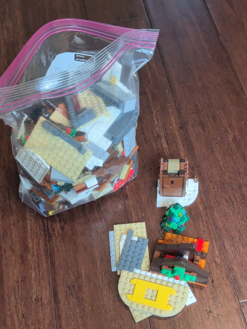 Assorted Lego Brick Lot, Alpine Lodge Pieces, Some Missing Parts